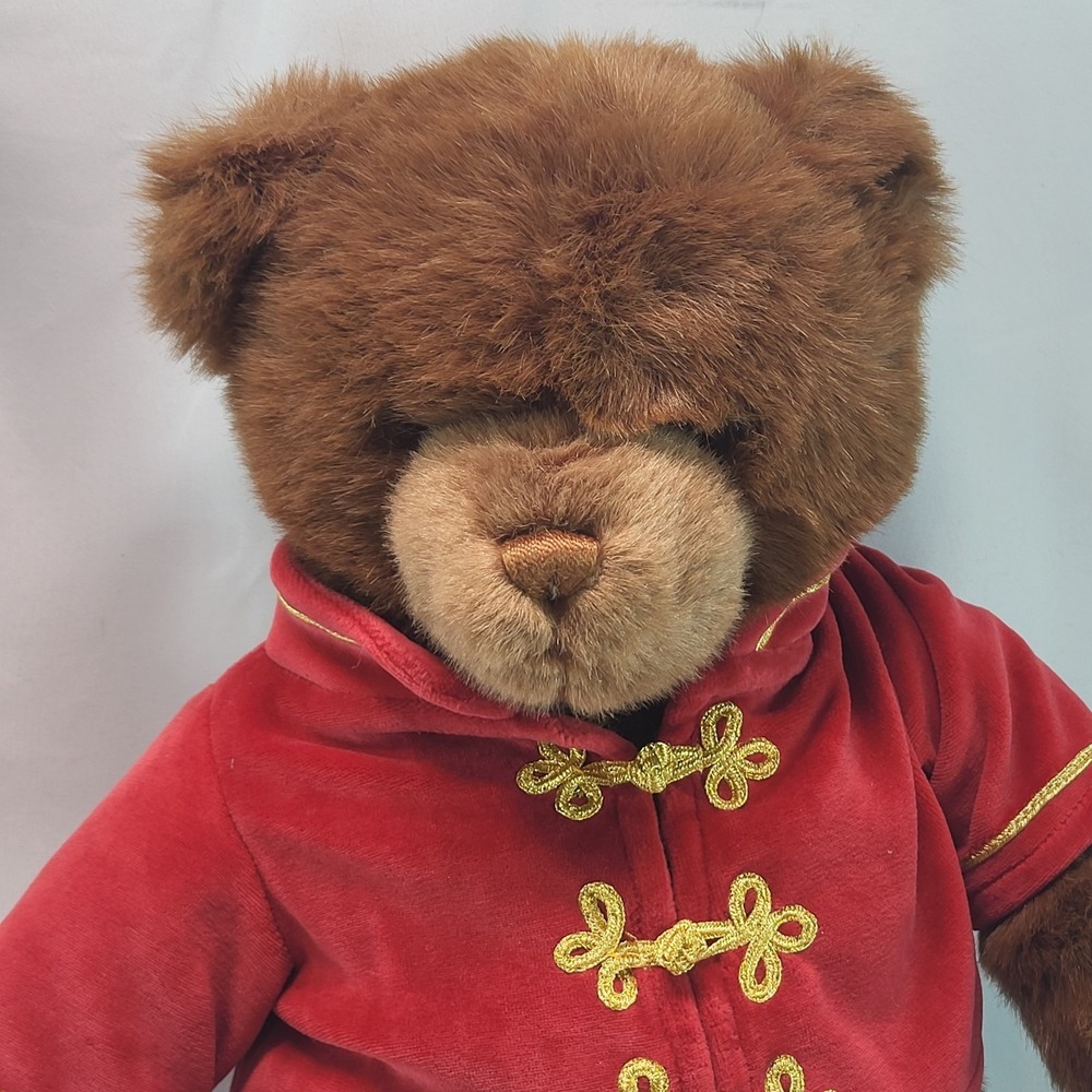 2001 Gund Lord Taylor Christmas Nutcracker Bear Velvet Jacket 18" Stuffed Plush